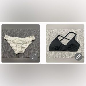 Black and white bikini